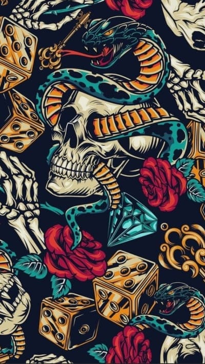 Skull n snake,skyll