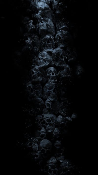 Skulls, Bertil, dark, halloween, oled, scary, skull, spooky