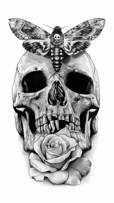 Dark Skull,art,death,scary
