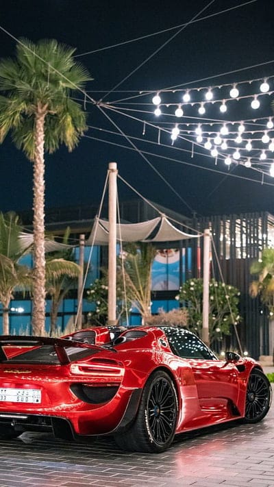 Porsche 918, car, german, hypercar, luxury, red, rich, supercar, mobile wallpaper, android wallpaper, iPhone wallpaper, phone wallpaper