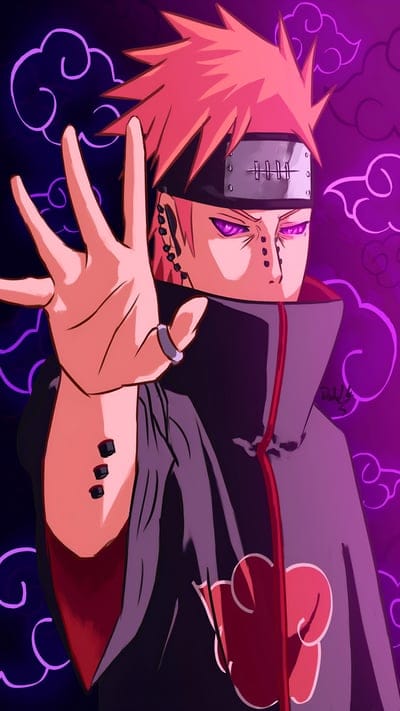 nagato,naruto,anime,akatsuki,purple