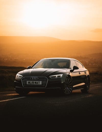 audi a6, audi, car, front view, sunset, mobile wallpaper, android wallpaper, iPhone wallpaper, phone wallpaper 