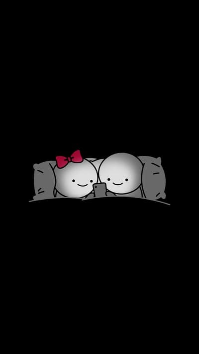 little man,couple,smiles,phone,bed,art