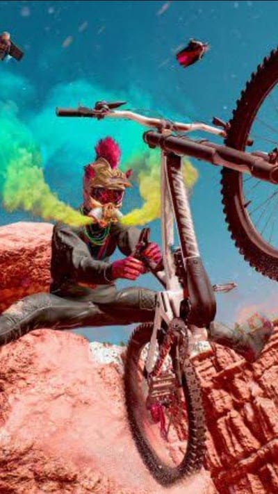 Animation, mountain, dirt, logo, downhill, , bike, jump, mobile wallpaper, android wallpaper, iPhone wallpaper, phone wallpaper