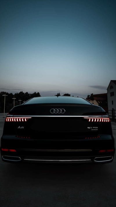 2019 A6L, audi, a6, black, car, supercar, sports, america, new, night, mobile wallpaper, android wallpaper, iPhone wallpaper, phone wallpaper