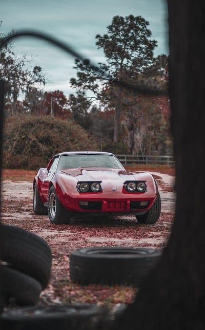 chevrolet corvette, car, front view, classic, mobile wallpaper, android wallpaper, iPhone wallpaper, phone wallpaper