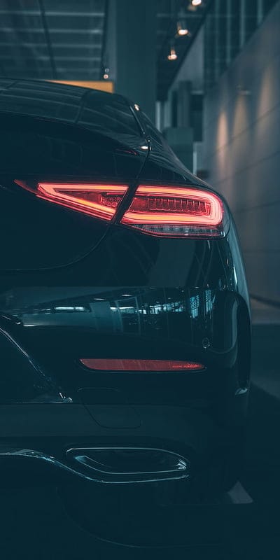 car, rear view, headlight, black, mobile wallpaper, android wallpaper, iPhone wallpaper, phone wallpaper