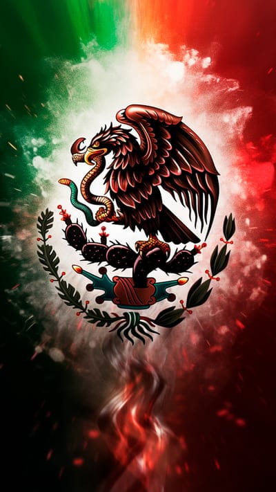 bird,snake,cactus,mexico,art,flag