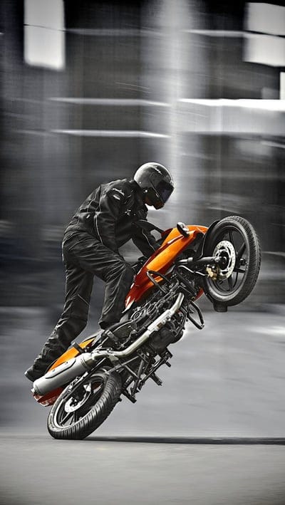 Bike Stunt, bikes, pulsar, wheelie, mobile wallpaper, android wallpaper, iPhone wallpaper, phone wallpaper
