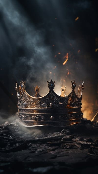 crown,smoke,sparks,surface,dark
