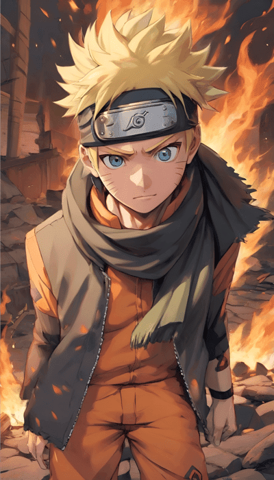 naruto uzumaki,naruto,anime,character,look,pose,fire,art