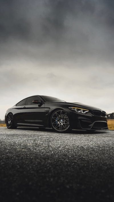 BMW M4, auto, black, car, cloudy, coupe, f82, m power, vehicle, mobile wallpaper, android wallpaper, iPhone wallpaper, phone wallpaper