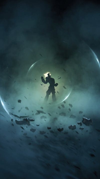Sci-Fi, Fantasy, Dark Art, Silhouette, Energy Shield, Force Field, Mystical, Power, Particles, Debris, Gloomy, Atmospheric, Digital Art, Illustration, Wallpaper, Abstract, Science Fiction, Magic Barrier, Cinematic