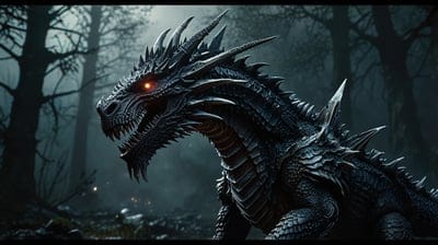 Forest,Dark,Dragon,Black