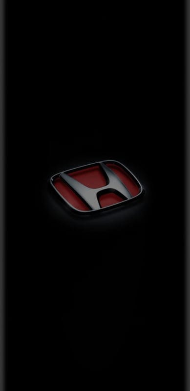 Honda logo edge, black, car logo, edge sides, glowing, gray, red, silver, mobile wallpaper, android wallpaper, iPhone wallpaper, phone wallpaper