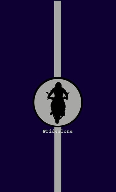 Ride Alone, alone, bike, minimal, rider, mobile wallpaper, android wallpaper, iPhone wallpaper, phone wallpaper