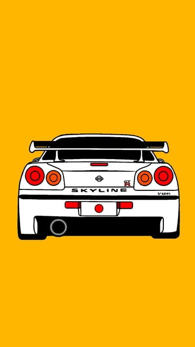 Skyline R34, autos, car, gran turismo, gt, heroes, monster, nissan, white, mobile wallpaper, android wallpaper, iPhone wallpaper, phone wallpaper