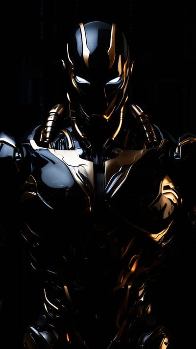 robot,tubes,glare,dark,art