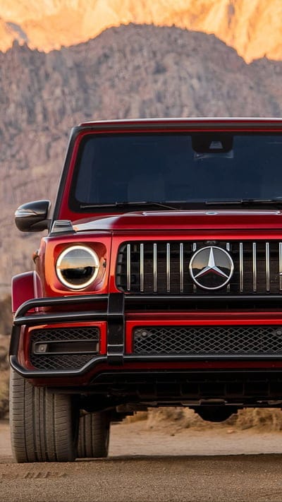2019 Gwagon AMG, mercedes, orange, car, supercar, esports, new, mobile wallpaper, android wallpaper, iPhone wallpaper, phone wallpaper