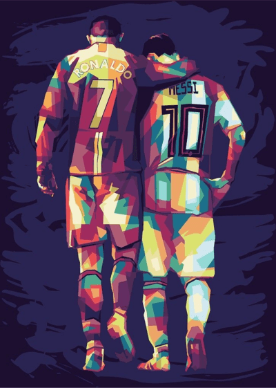 ronaldo,messi,football