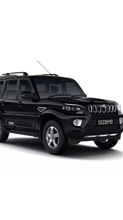 Mahindra Scorpio, Black Car, White Background, mobile wallpaper, android wallpaper, iPhone wallpaper, phone wallpaper