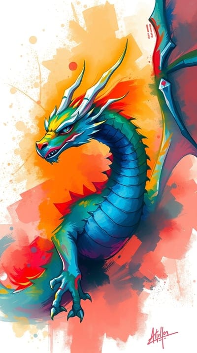 Colorful,Animal,Color,Cool,Art Wallpaper,Wallpaper,8k wallpaper,4k wallpaper,Hd backgrounds,Hq wallpapers,Hd wallpapers,Dragon