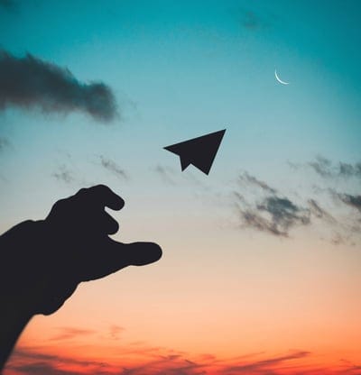 Paper plane flight wallpaper,paper plane,aesthetic wallpaper,Imagination,moon