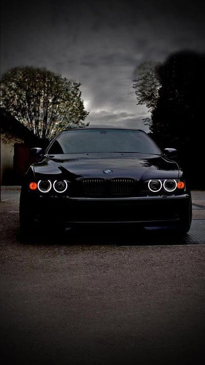 BMW, car, city, cool, e39, led, snow, mobile wallpaper, android wallpaper, iPhone wallpaper, phone wallpaper