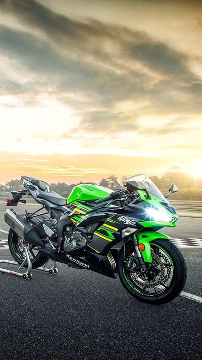 2019 Kawasaki Ninja, bikes, green, motorcycle, mobile wallpaper, android wallpaper, iPhone wallpaper, phone wallpaper