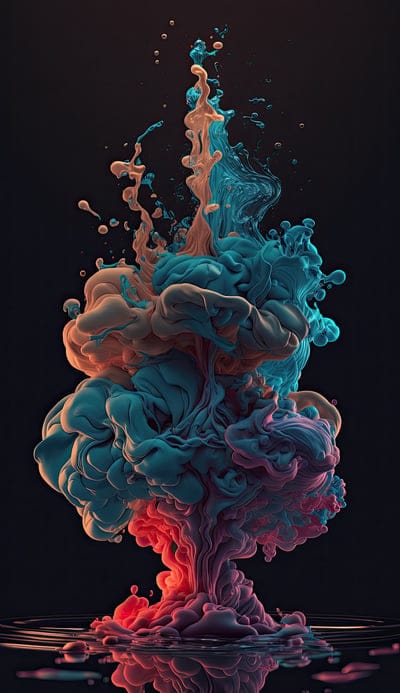smoke,paint,drops,blue,pink,ai,art