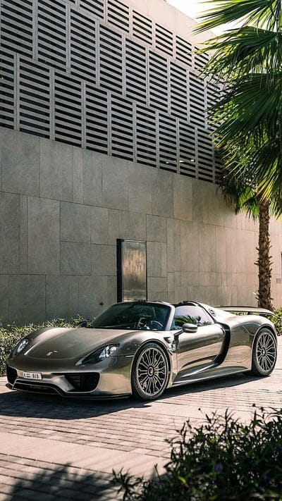 Porsche 918, car, hybrid, hypercar, new, silver, supercar, mobile wallpaper, android wallpaper, iPhone wallpaper, phone wallpaper