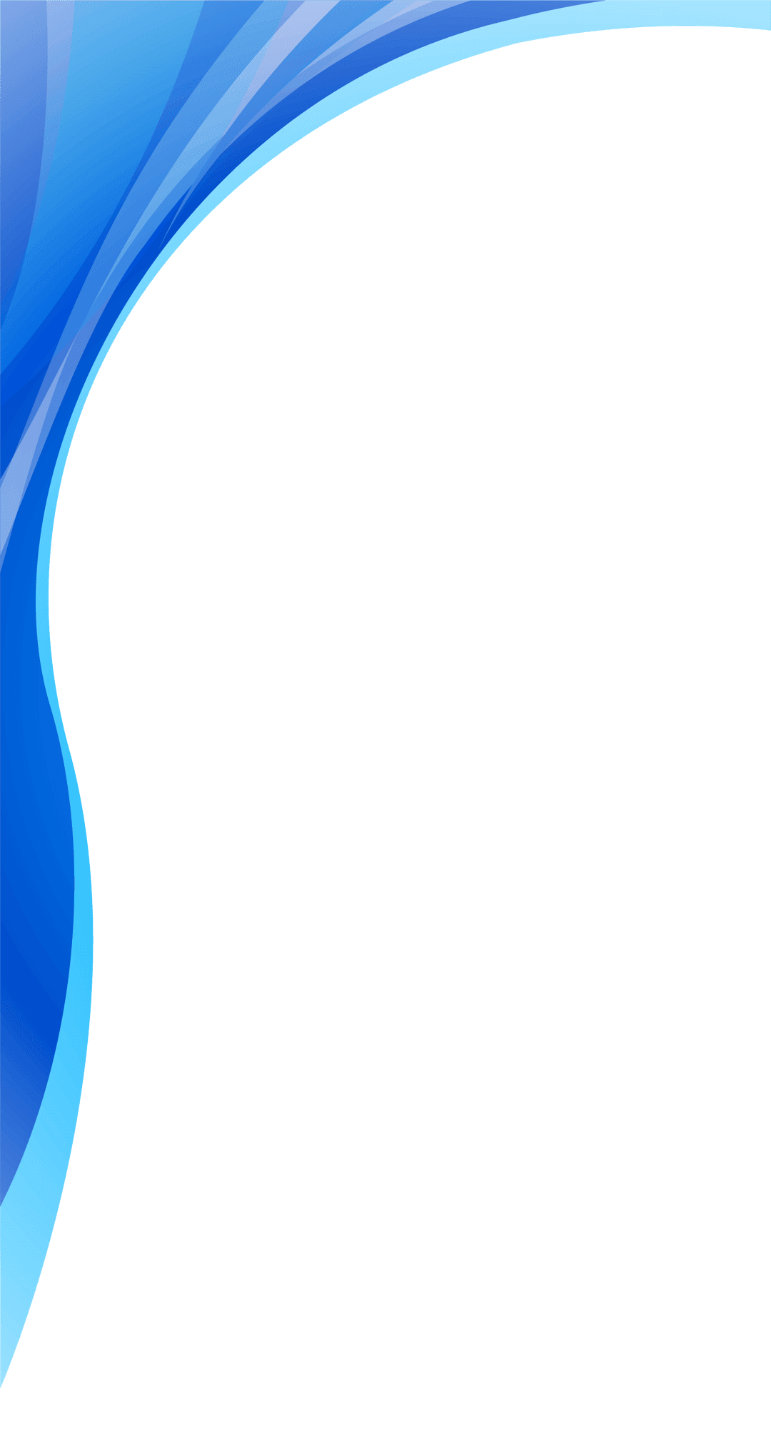 Blue teal gradient wavy border frame features fluid lines with smooth color transitions on transparent space.