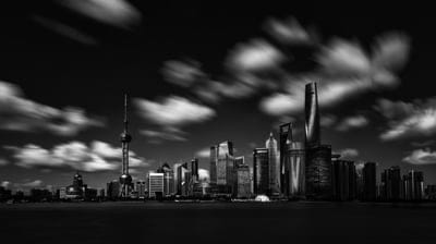 White clouds wallpaper,black white city,city,white black iPhone wallpaper