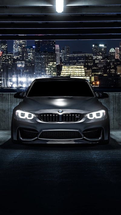 BMW M3, car, f80, front view, gray, sedan, tuning, vehicle, mobile wallpaper, android wallpaper, iPhone wallpaper, phone wallpaper