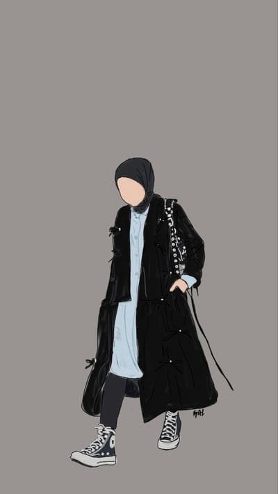 facelesshijabifashionista,facelesshijabiinlongcoat,facelesshijabiinwestern,facelesshijabi,girly