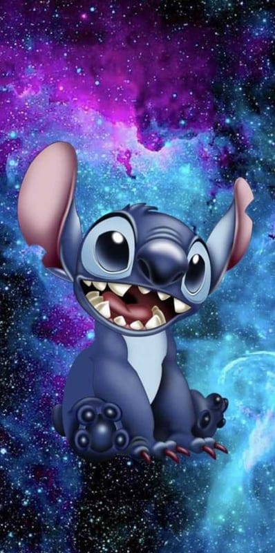 Disney cartoon creatur,purple cartoon,long tail big ears cartoon,smilling cartoon wallpaper,Stitch wallpaper