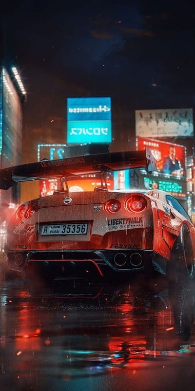 Car, race car, night, mobile wallpaper, android wallpaper, iPhone wallpaper, phone wallpaper