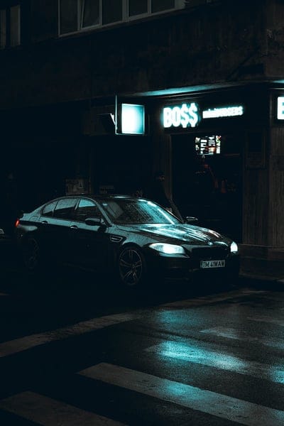 bmw, car, black, wet, dark, mobile wallpaper, android wallpaper, iPhone wallpaper, phone wallpaper