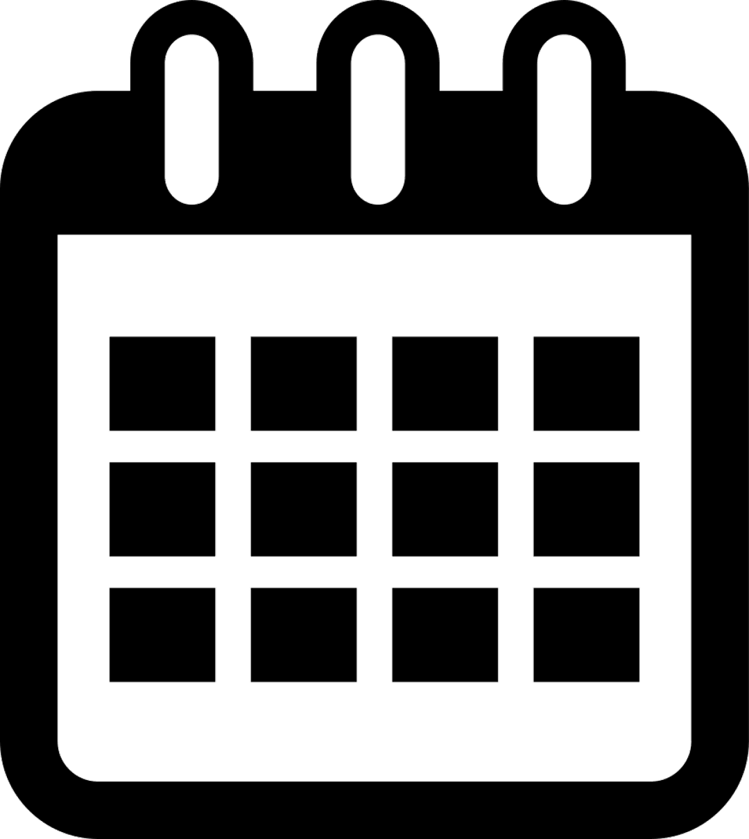 Solar calendar symbol displays clear black text inside a white rectangular box with sharp corners and flat style.