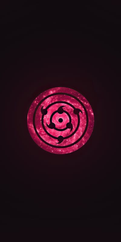 Rinnegan, Naruto, Anime, Manga, Eye Symbol, Sharingan, Mangekyo, Pink, Cosmic, Galaxy, Abstract, Dark Background, Glowing, Mystical, Power, Uchiha