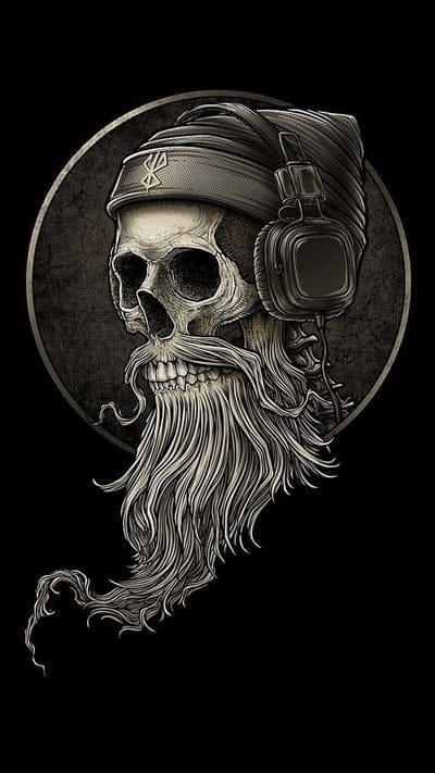 skull,black