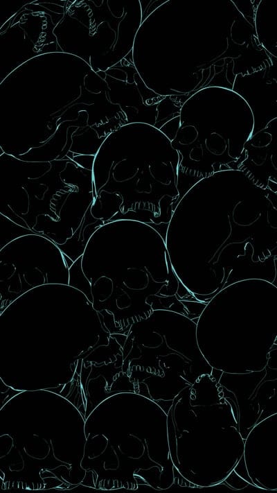 Bag of Skulls, Ancient,black,dark, green, oled, scary