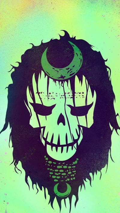Enchantress,comics,dc,logo,movie,skull,squad,suicide