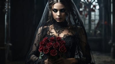Black Dress,Roses,Dark,Gothic,Gothic Aesthetics,Aesthetic,Cool,Scary,Haunted,8k Wallpaper,4k Wallpaper,Hd Backgrounds,Hq Wallpapers,Hd Wallpapers,Desktop Wallpaper,Wallpaper