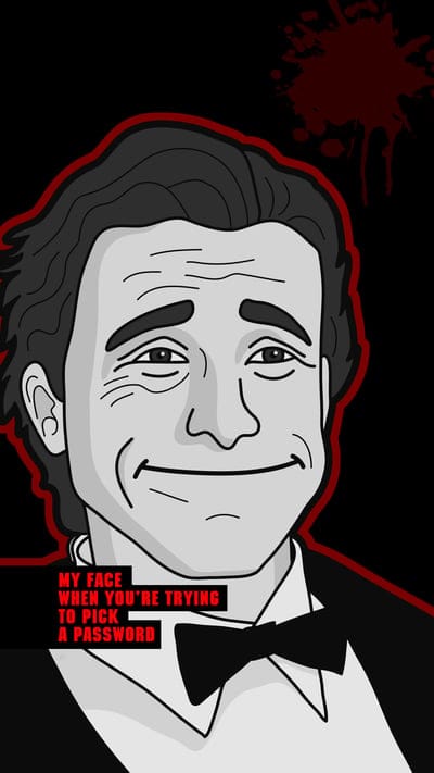 man,face,suit,password,meme,words,incription,art