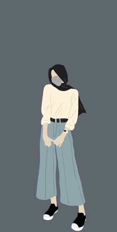 facelesshijabifashionistawearingmask,facelesshijabifashionista,facelesshijabiinwestern,facelesshijabi,girly