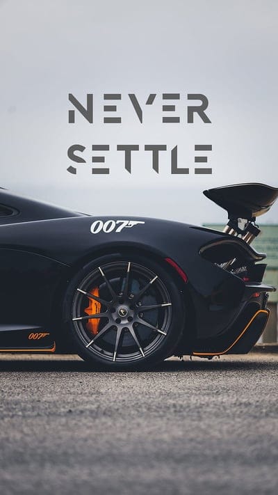 Never Settle, car, wheels, mobile wallpaper, android wallpaper, iPhone wallpaper, phone wallpaper