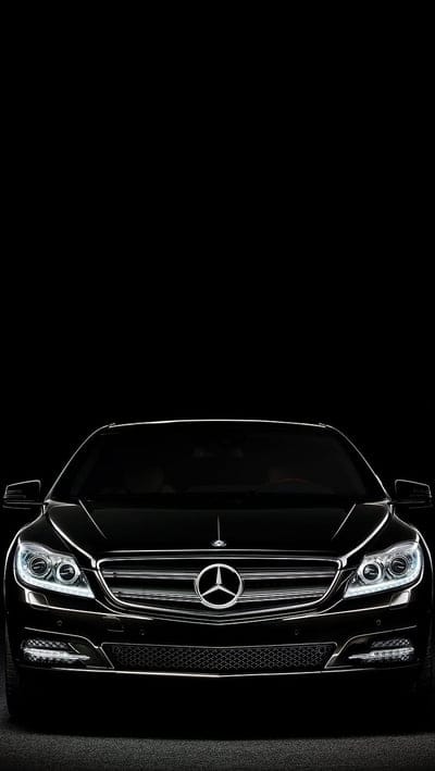 Mercedes, black, car, mobile wallpaper, android wallpaper, iPhone wallpaper, phone wallpaper