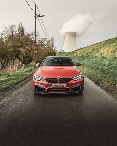 bmw m4, bmw, car, red, front view, mobile wallpaper, android wallpaper, iPhone wallpaper, phone wallpaper