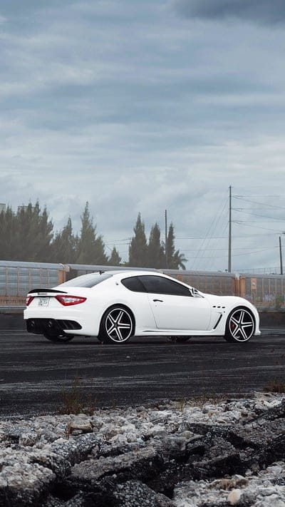 Maserati GT, auto, car, gran turismo, tuning, vehicle, white, mobile wallpaper, android wallpaper, iPhone wallpaper, phone wallpaper